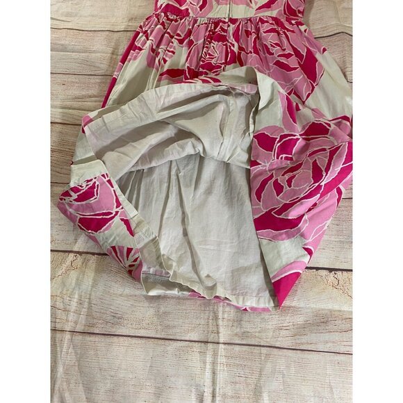 Lilly Pulitzer Women's Kaya Cameo White Pink Printed Dress - 8 - Picture 11 of 14